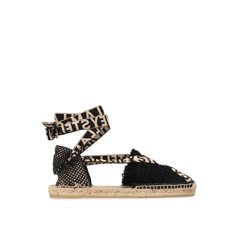 Stella McCartney Black Canvas Espadrilles | Regal Royce