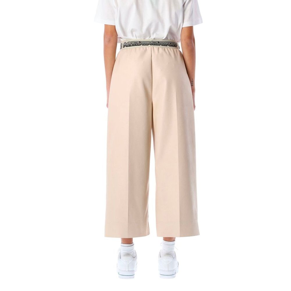 Stella McCartney Beige Viscose Cropped Pants | Regal Royce