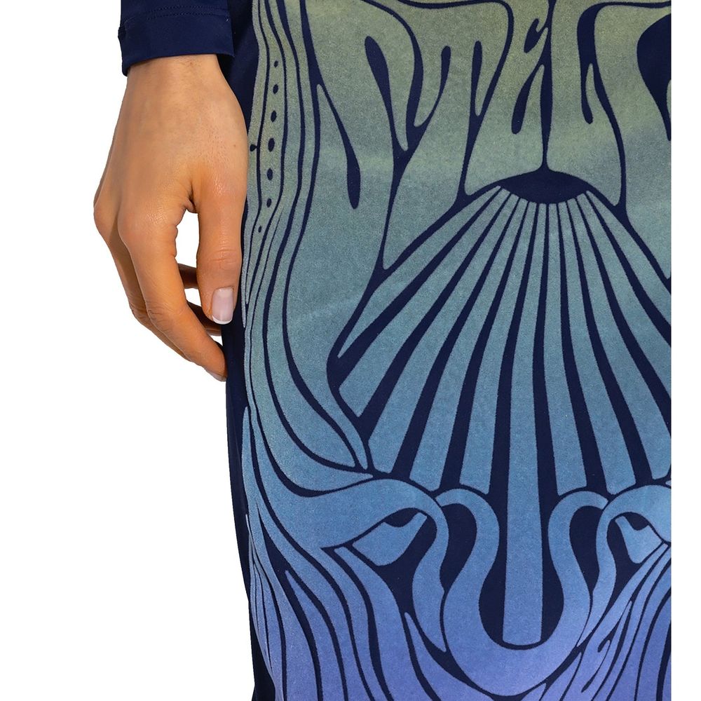 Stella McCartney Blue Polyamide Midi Skirt | Regal Royce