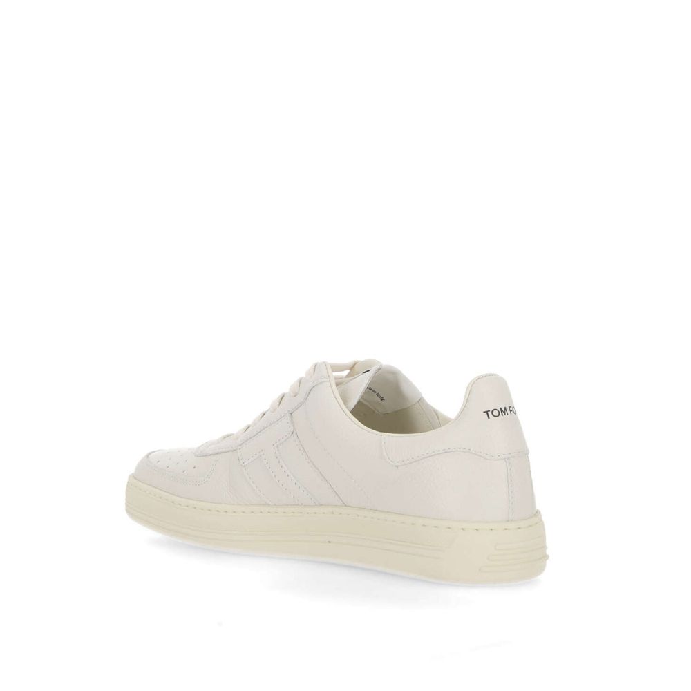 Tom Ford White Calfskin Sneakers | Regal Royce