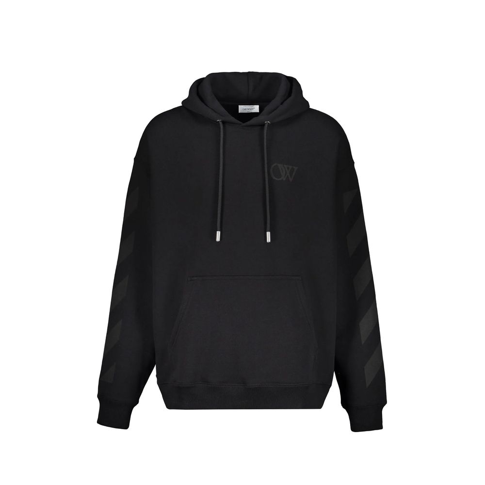 Off-White Black Cotton Sweatshirt | Regal Royce