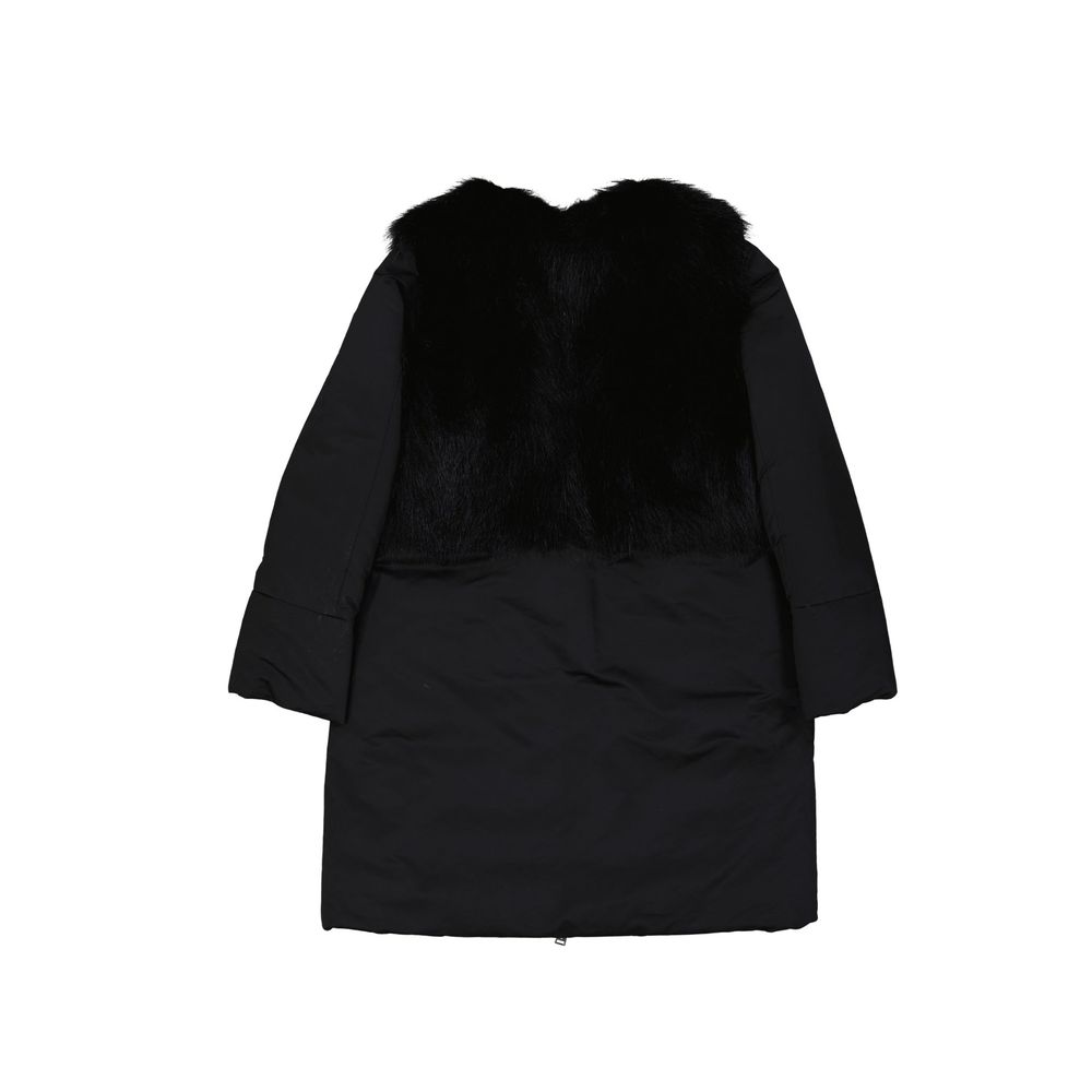 Add Black Polyester Coat | Regal Royce