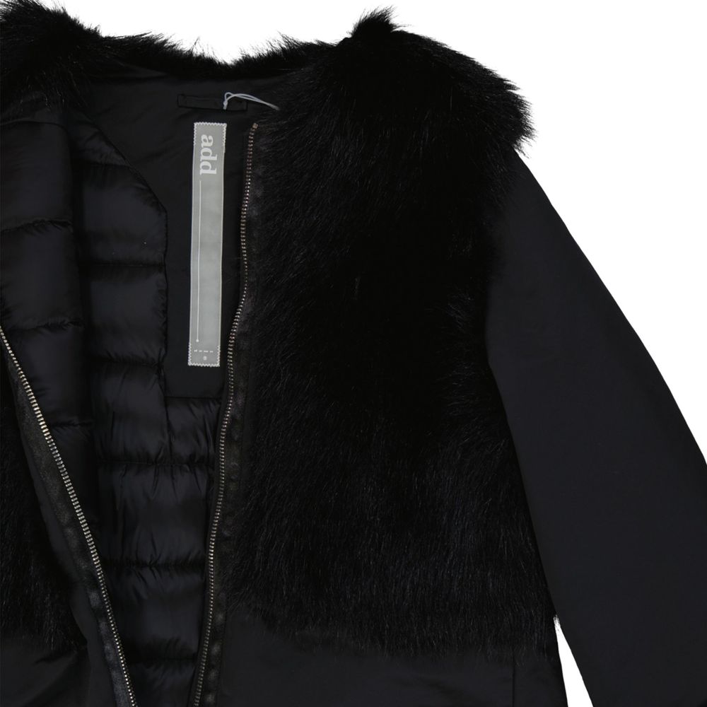Add Black Polyester Coat | Regal Royce