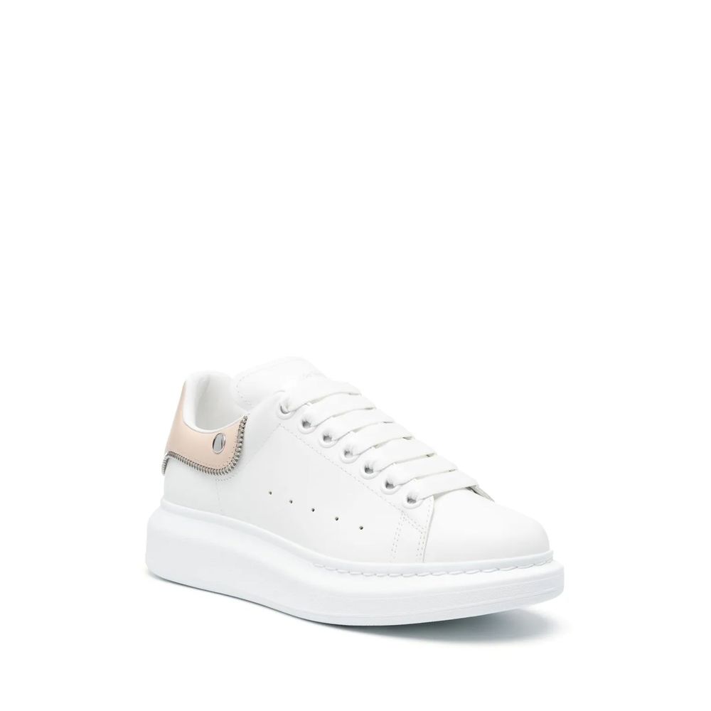 Alexander McQueen White Calfskin Platform Sneakers | Regal Royce