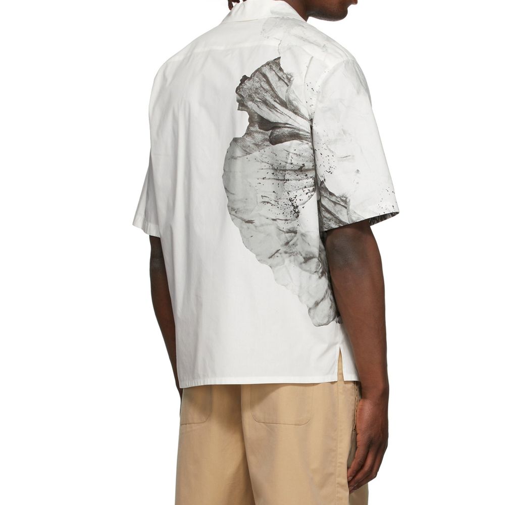 Alexander McQueen White Cotton Shortsleeve Shirt | Regal Royce
