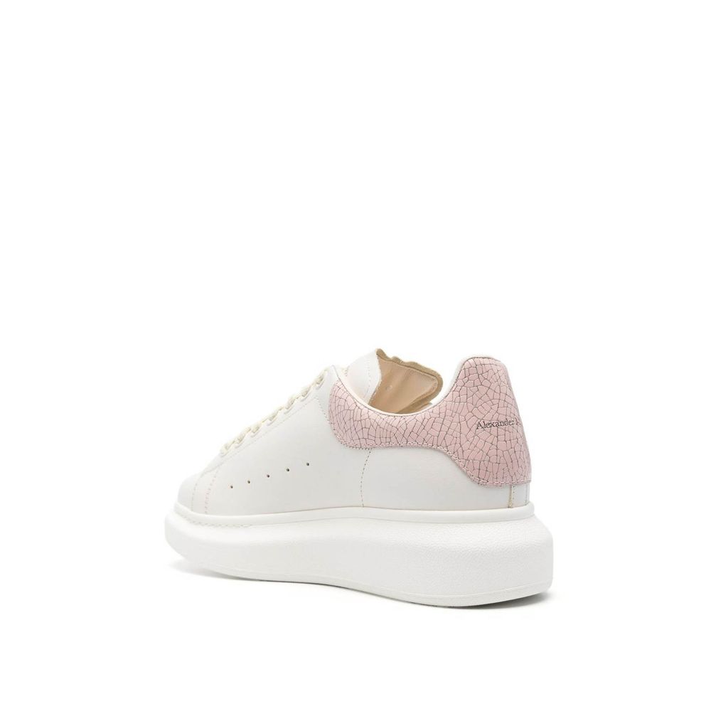 Alexander McQueen White Leather Platform Sneakers | Regal Royce