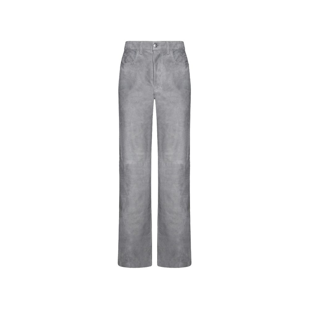 Amiri Gray Leather Pants | Regal Royce