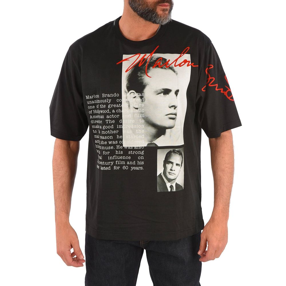 Dolce & Gabbana Black Cotton T-Shirt | Regal Royce