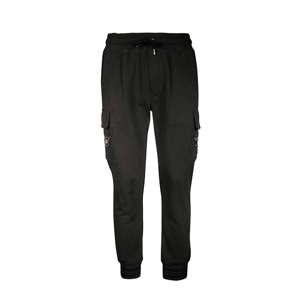 Dolce & Gabbana Gray Cotton Cargo Pants | Regal Royce