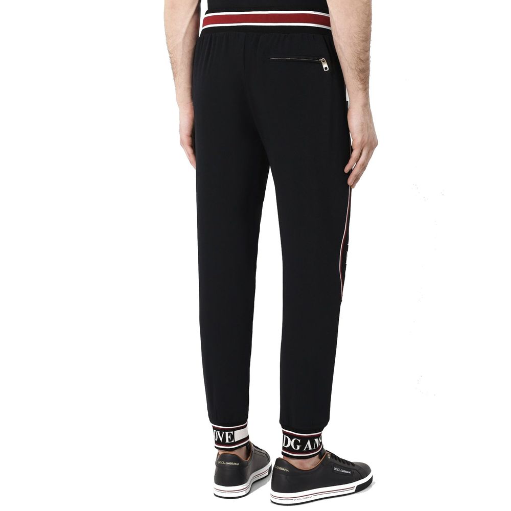 Dolce & Gabbana Black Elastane Joggers (Workout Pants) | Regal Royce