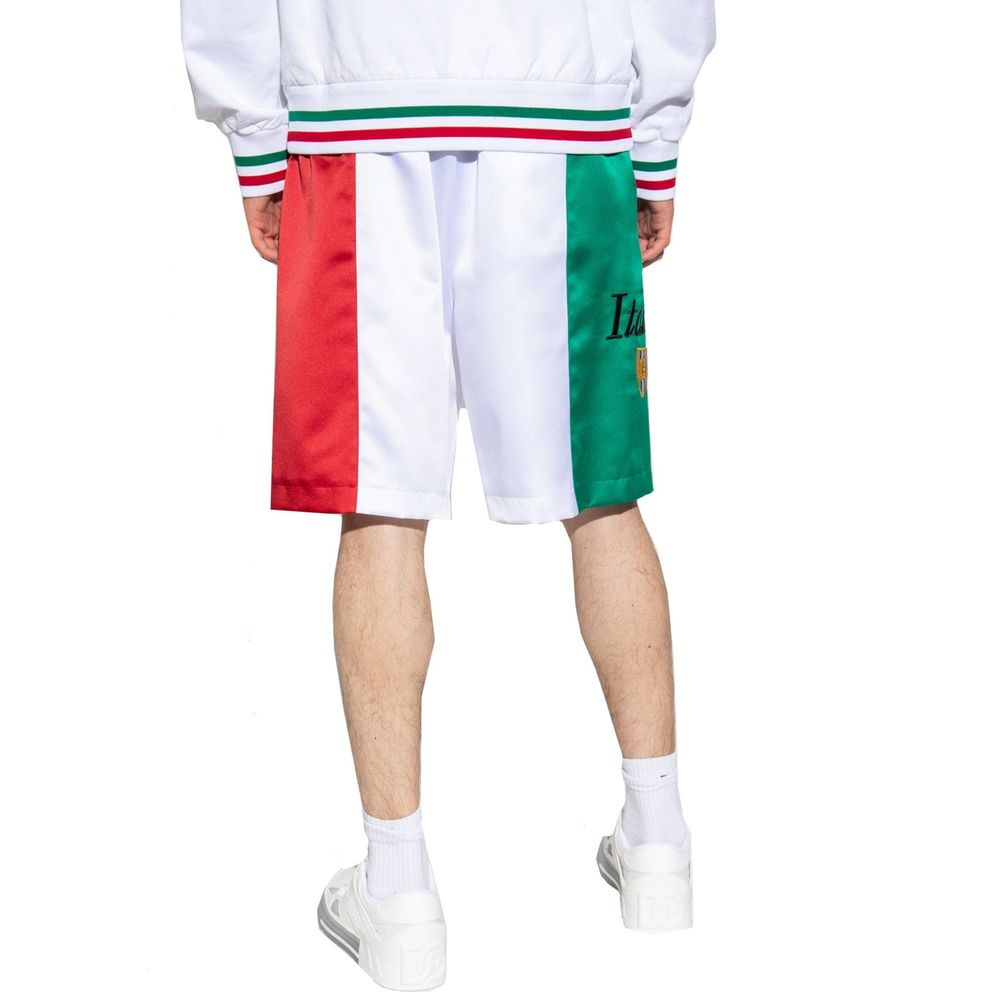 Dolce & Gabbana White Polyester Shorts | Regal Royce
