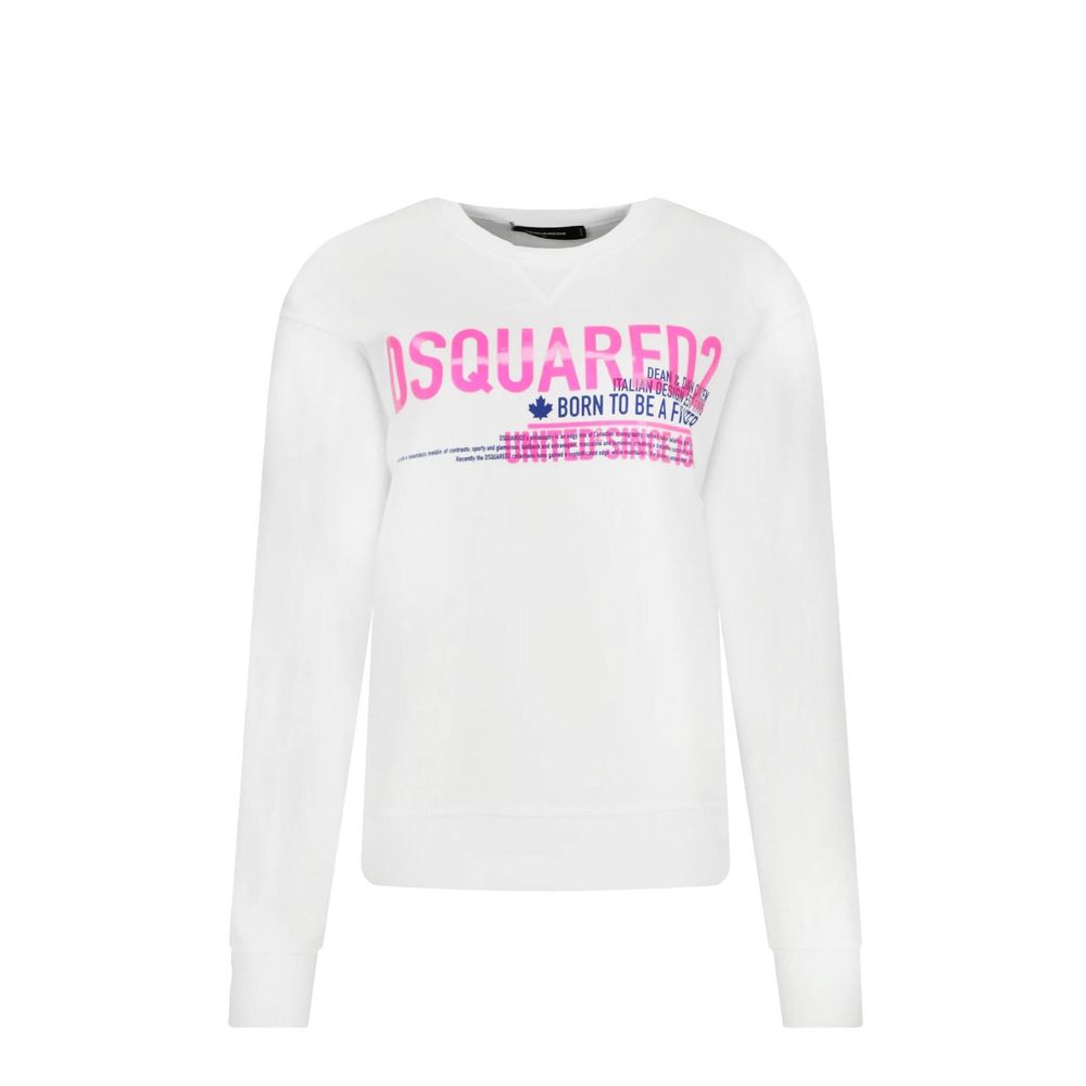 Dsquared² White Cotton Sweatshirt | Regal Royce