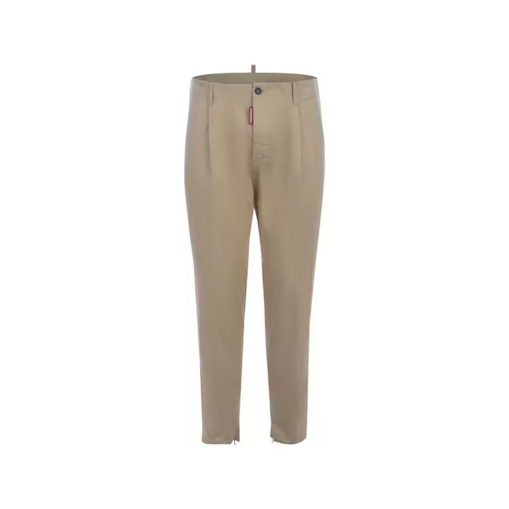 Dsquared² Beige Cotton Chino Pants | Regal Royce