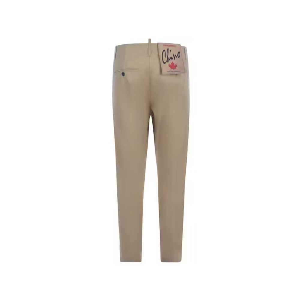 Dsquared² Beige Cotton Chino Pants | Regal Royce