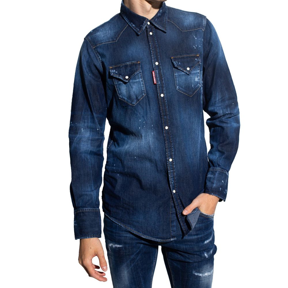 Dsquared² Blue Denim Shirt | Regal Royce