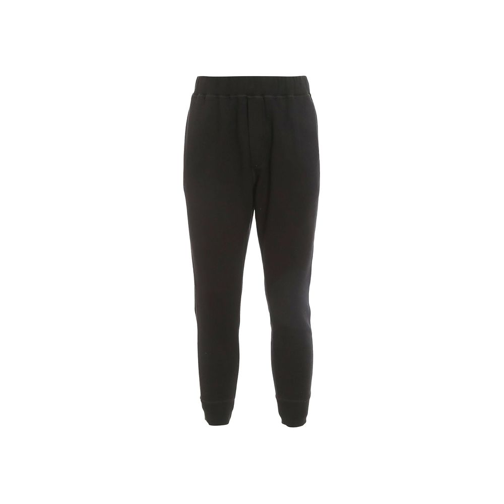 Dsquared² Black Cotton Joggers (Workout Pants) | Regal Royce