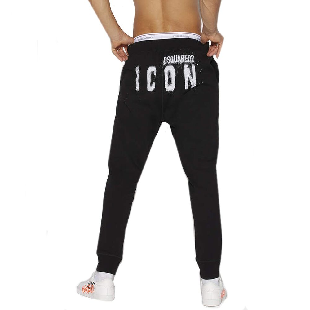 Dsquared² Black Cotton Joggers (Workout Pants) | Regal Royce