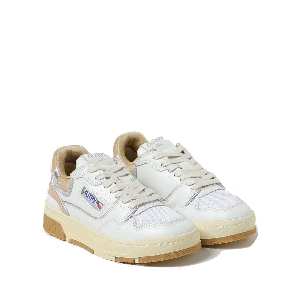Autry White Leather Low Top Sneakers | Regal Royce