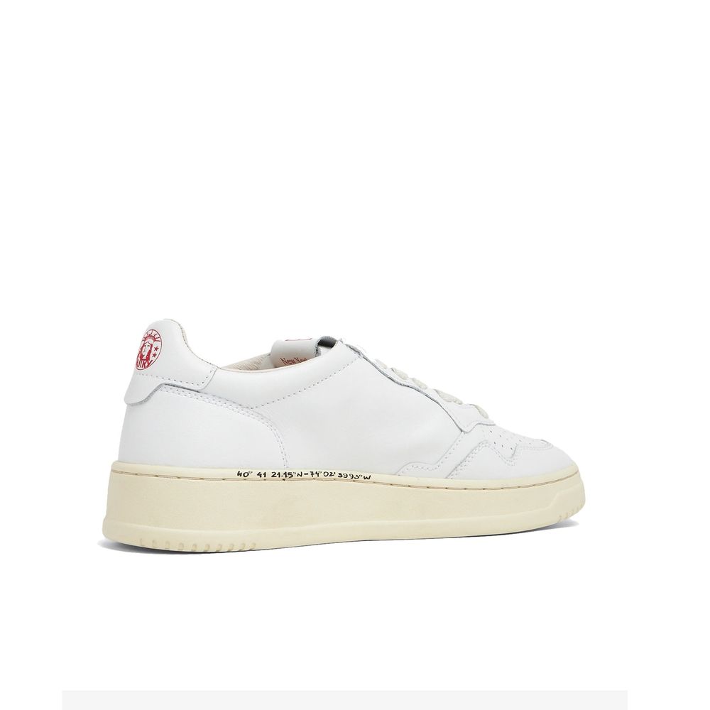 Autry White Leather Low Top Sneakers | Regal Royce
