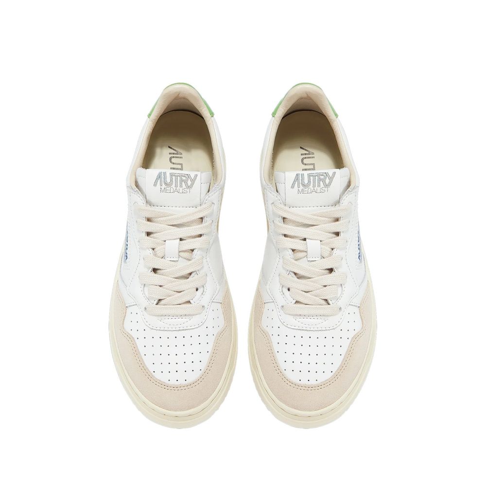 Autry White Leather Low Top Sneakers | Regal Royce
