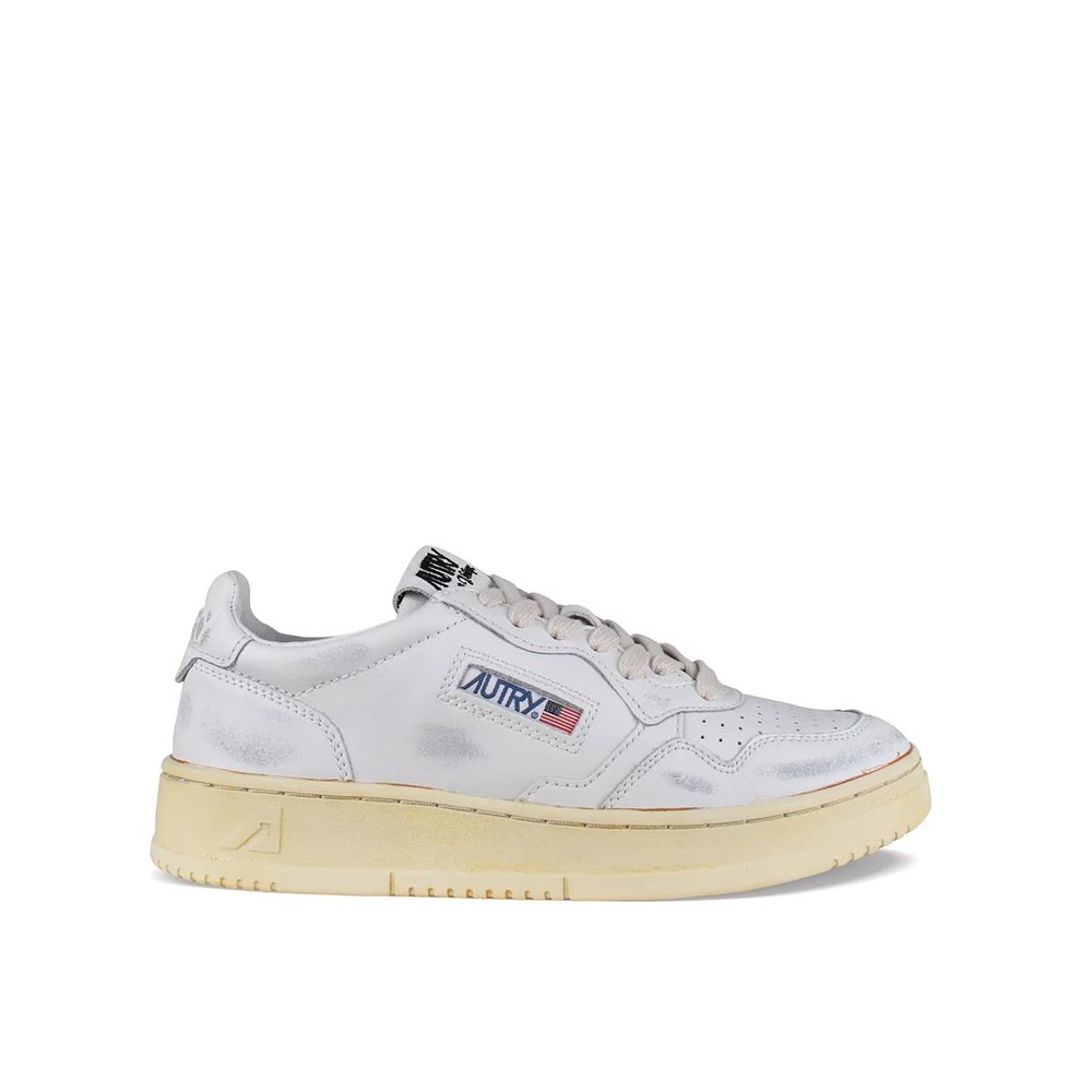 Autry White Leather Low Top Sneakers | Regal Royce