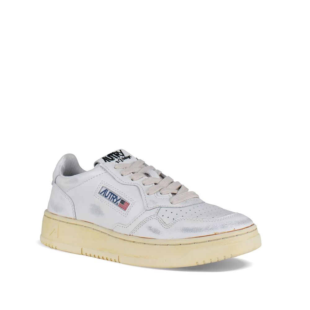 Autry White Leather Low Top Sneakers | Regal Royce