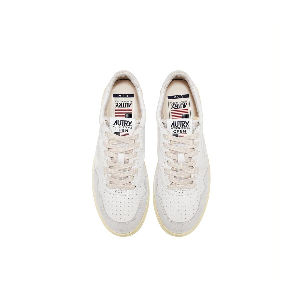 Autry White Leather Low Top Sneakers | Regal Royce