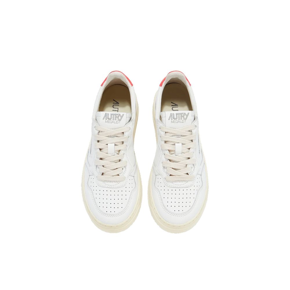 Autry White Leather Low Top Sneakers | Regal Royce