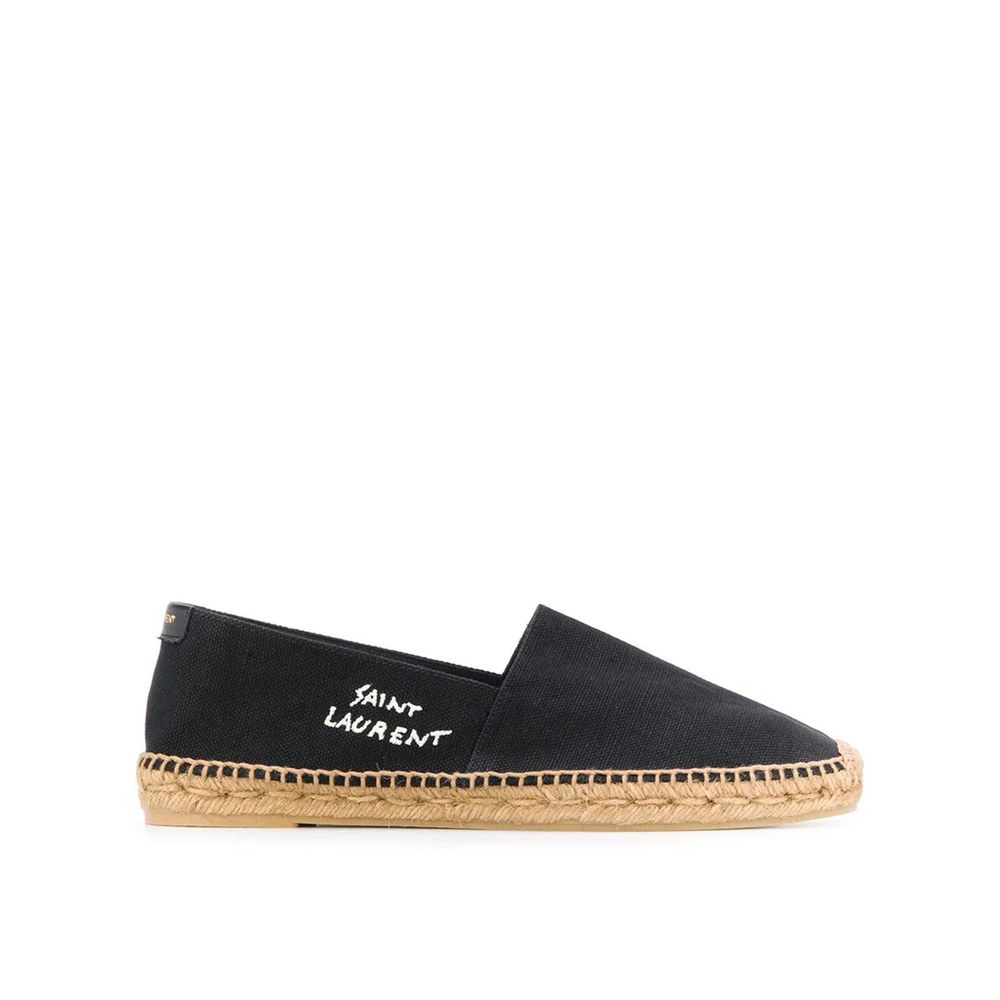 Saint Laurent Black Canvas Espadrilles | Regal Royce