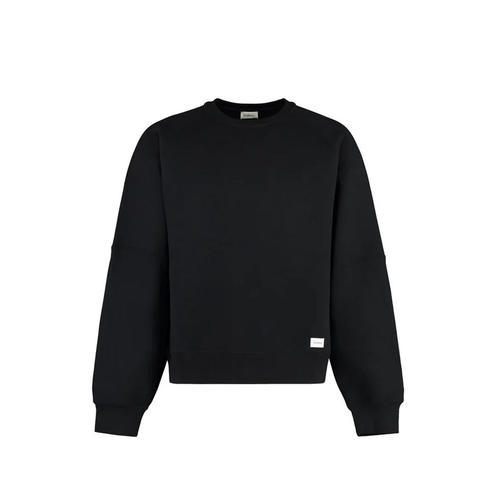 Saint Laurent Black Cotton Sweatshirt | Regal Royce