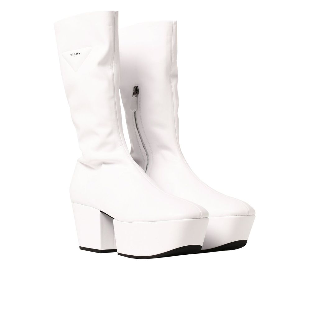 Prada White Polyethylene Boots | Regal Royce