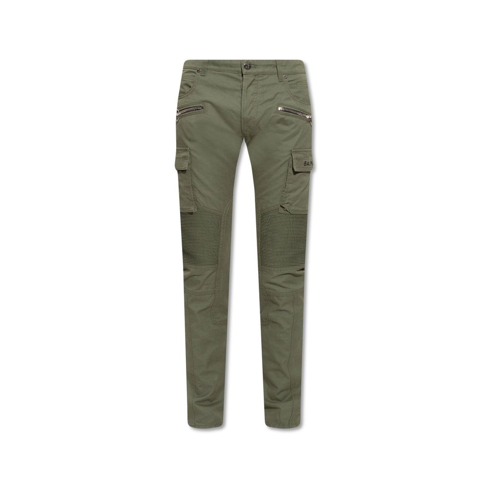 Balmain Bicolor Cotton Cargo Pants | Regal Royce