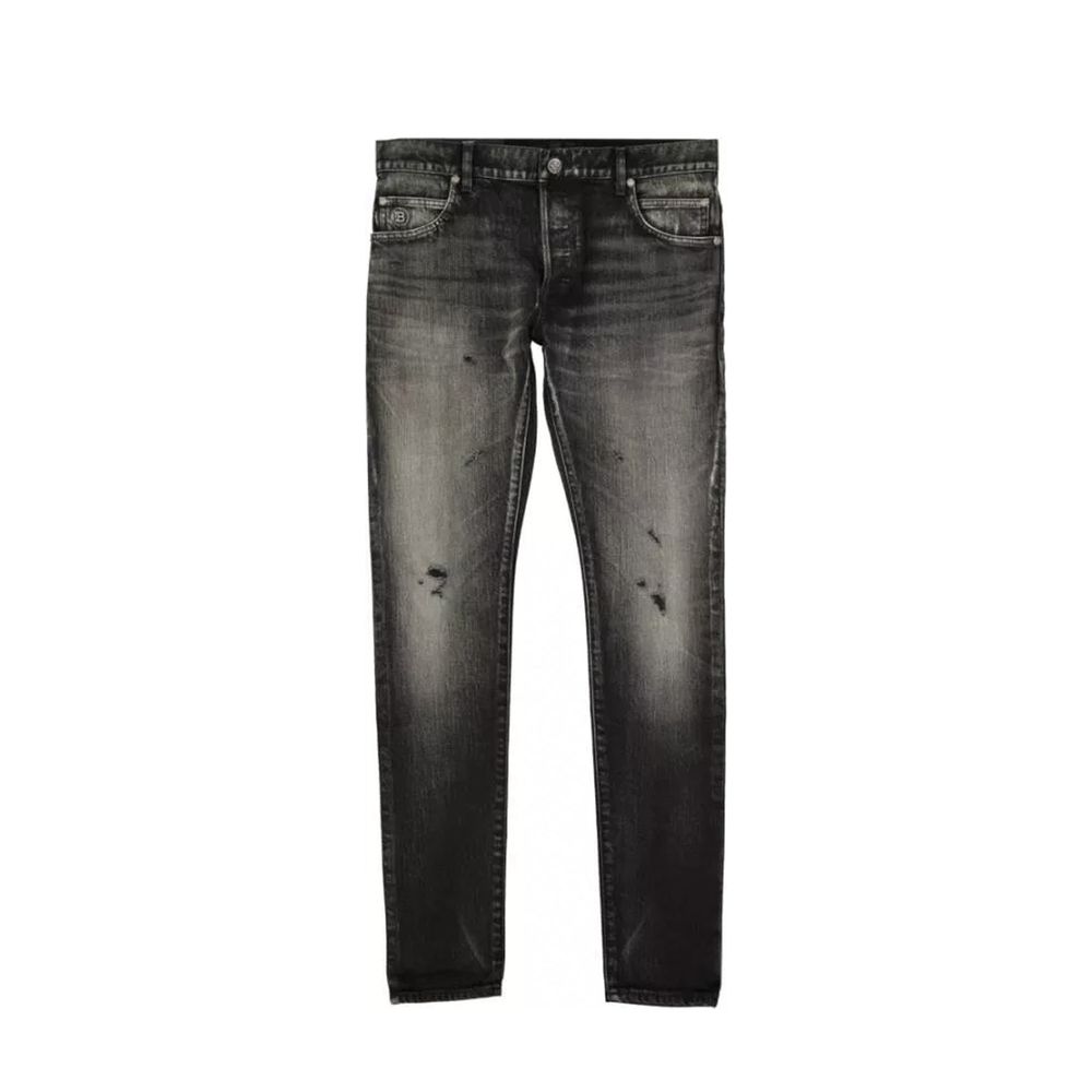 Balmain Black Cotton Skinny Jeans | Regal Royce