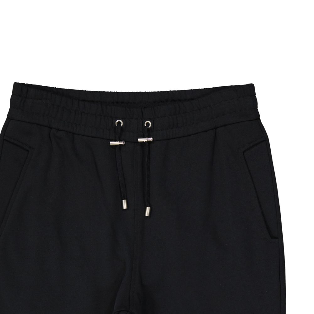 Balmain Black Cotton Joggers (Workout Pants) | Regal Royce