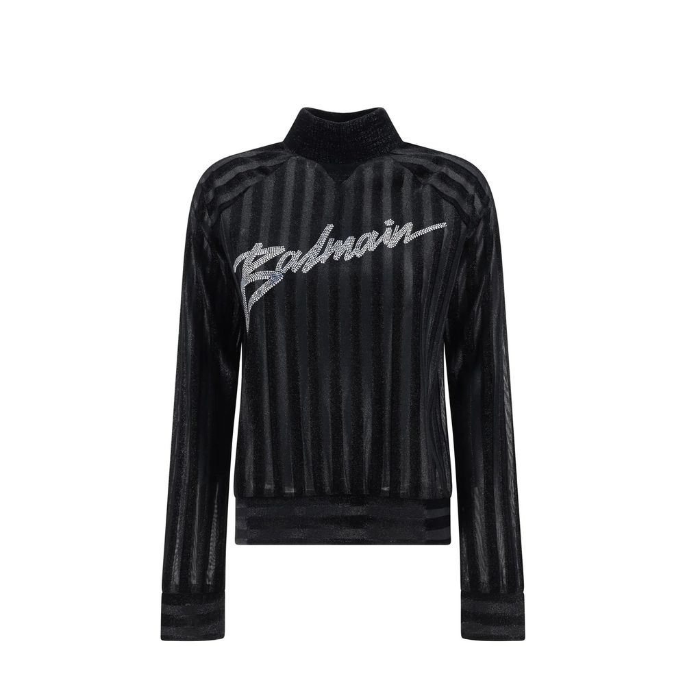 Balmain Black Elastane Sweatshirt | Regal Royce