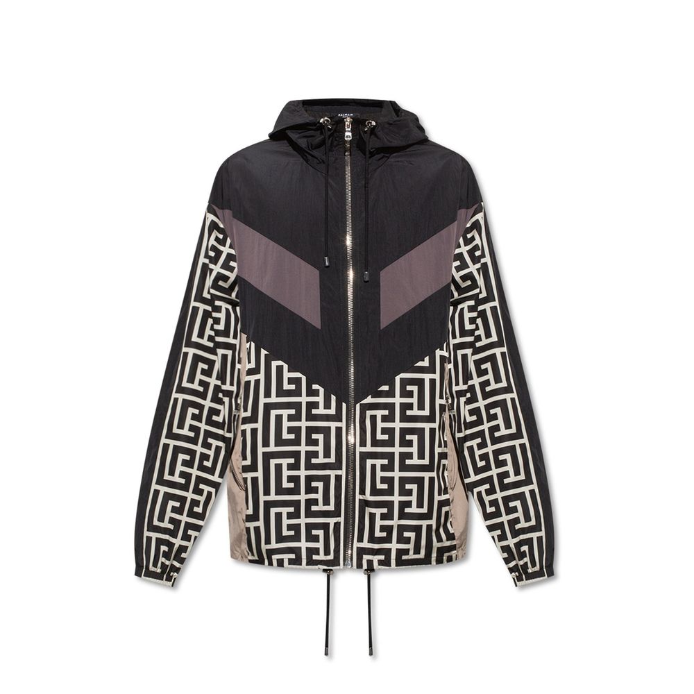 Balmain Black Nylon Shell Jacket | Regal Royce