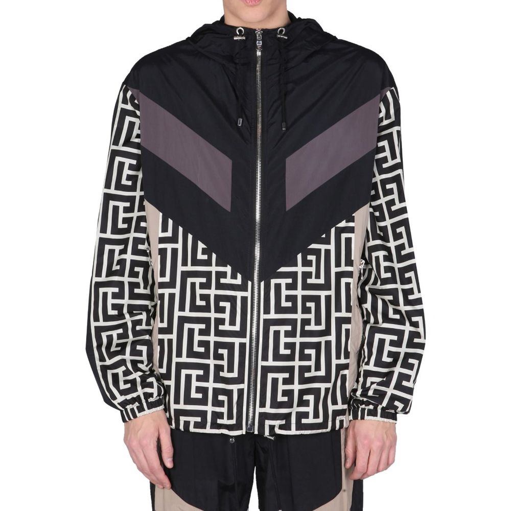 Balmain Black Nylon Shell Jacket | Regal Royce