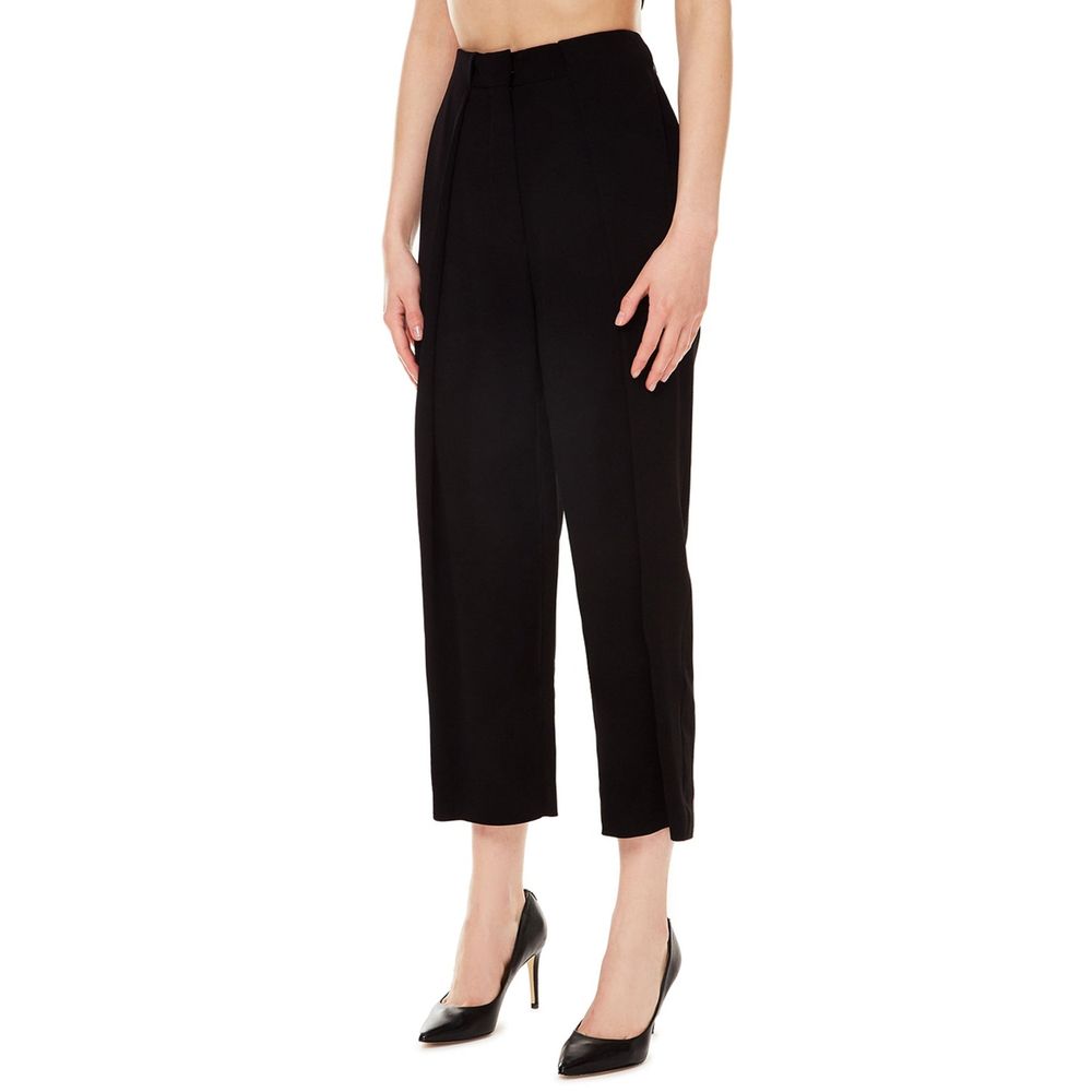 Balmain Black Viscose Casual Pants | Regal Royce