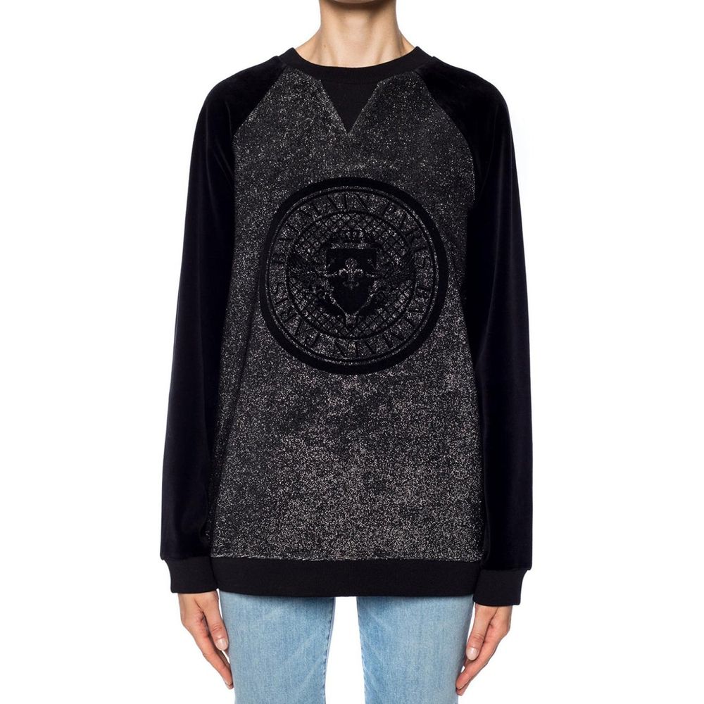 Balmain Black Elastane Sweatshirt | Regal Royce