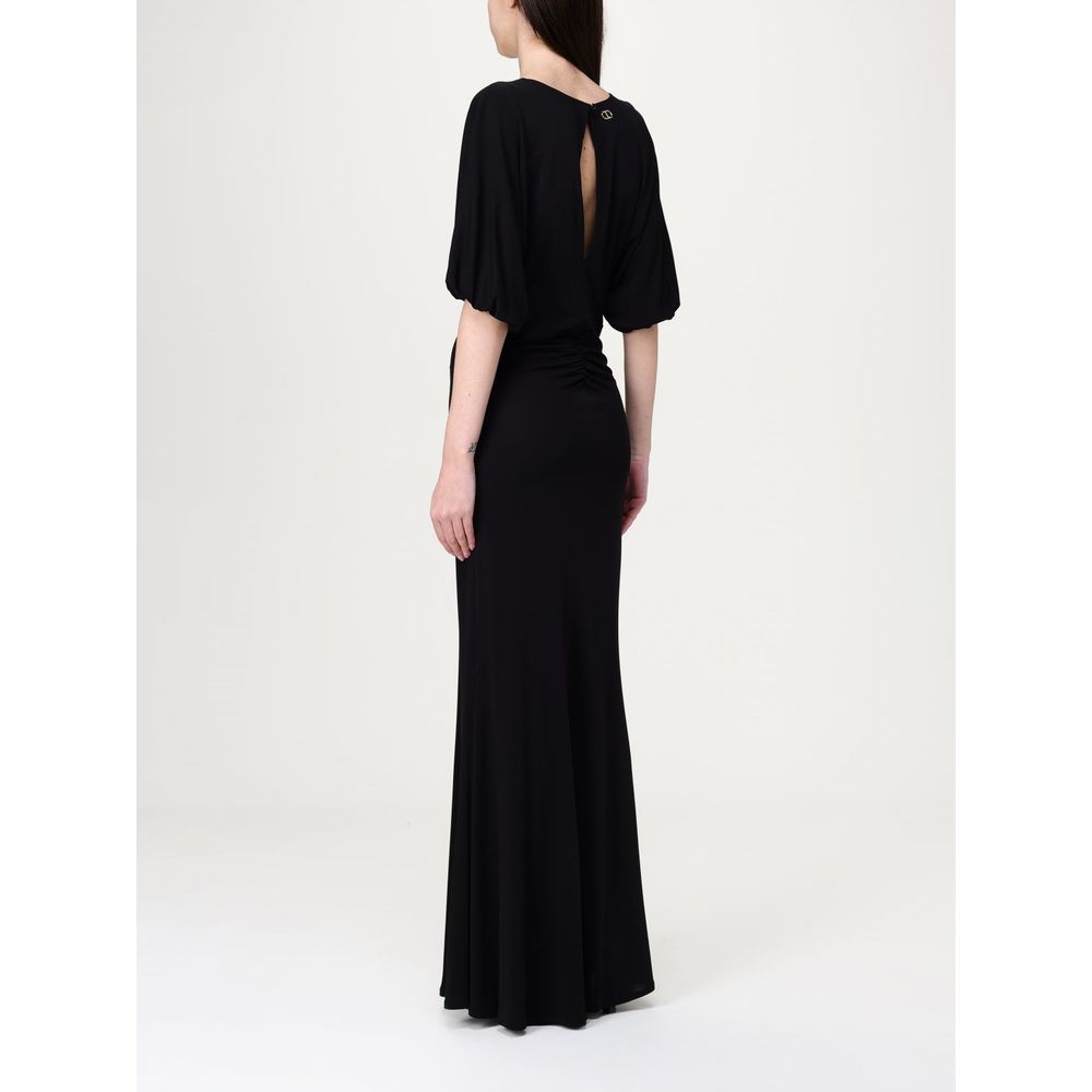 Twinset Black Elastane Casual Dress | Regal Royce