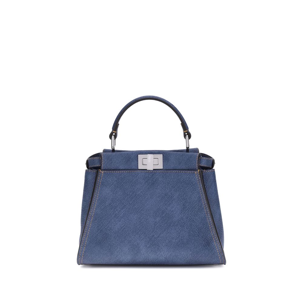 Fendi Blue Calf Leather Bos Taurus Shoulder Bag | Regal Royce
