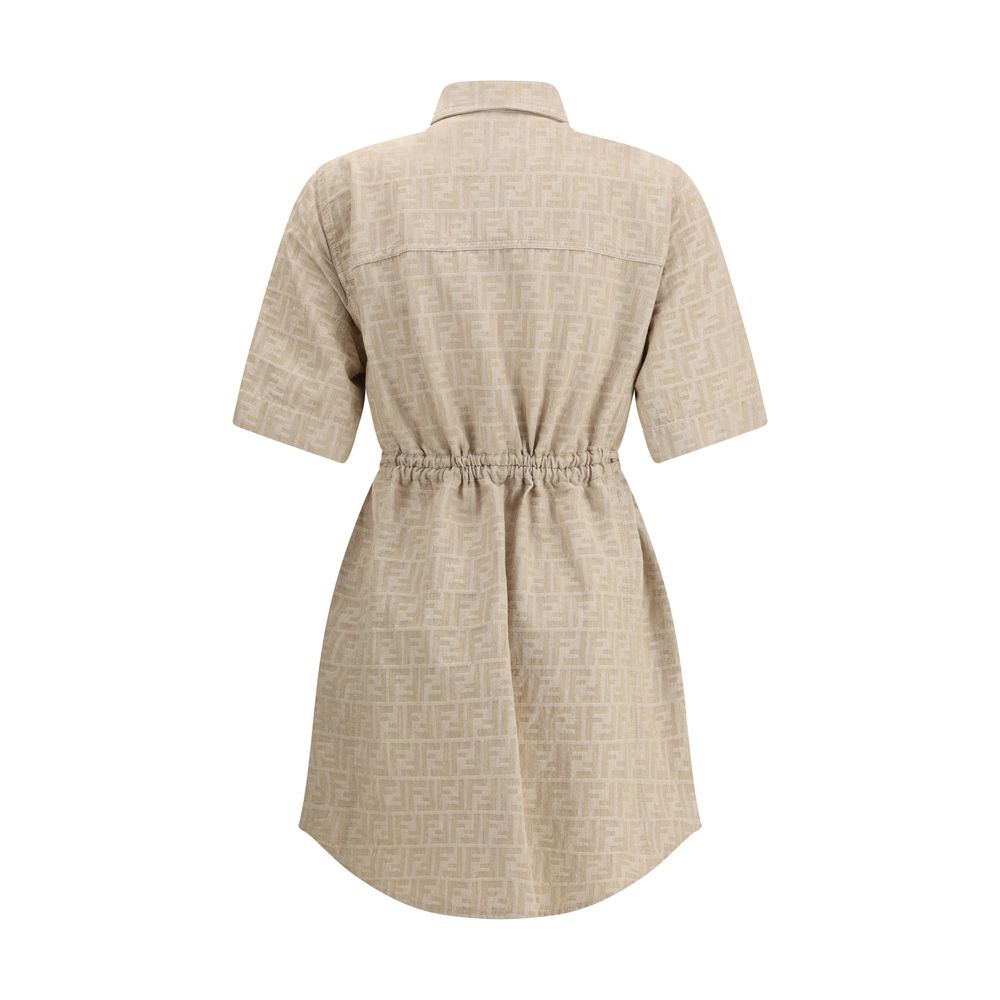 Fendi Beige Cotton Casual Dress | Regal Royce