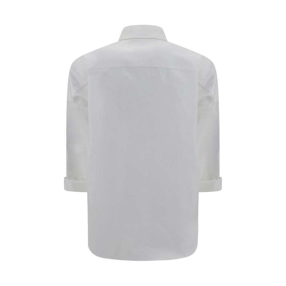 Brunello Cucinelli White Cotton Dress Shirt | Regal Royce