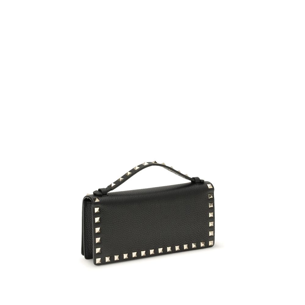 Valentino Garavani Black Calf Leather Bos Taurus Wallet | Regal Royce