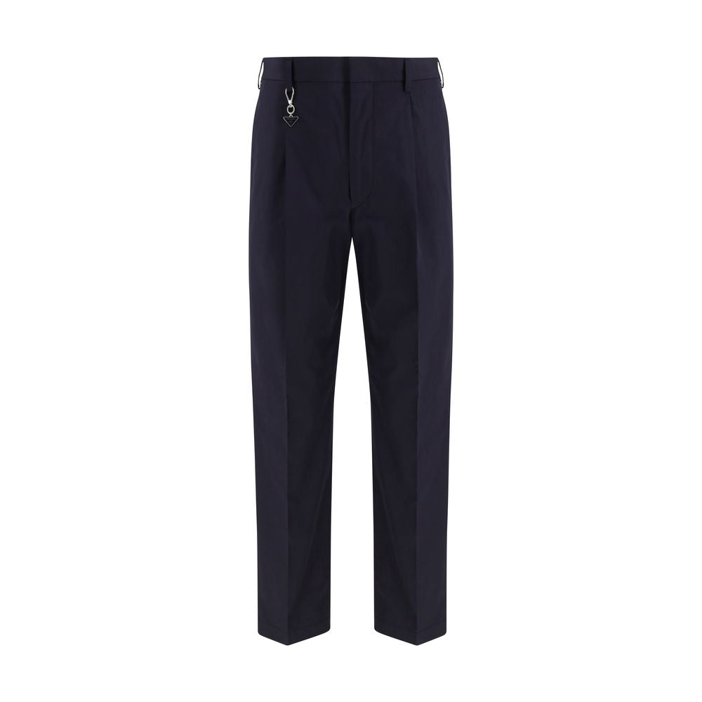 Prada Blue Cotton Dress Pants | Regal Royce