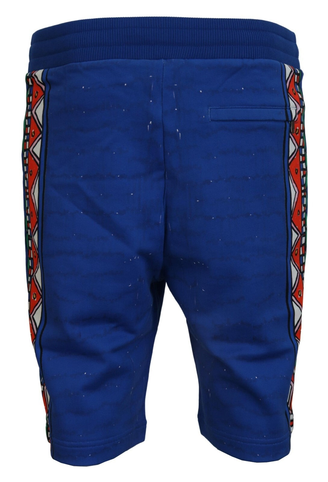 Dolce & Gabbana Blue Cotton Printed Bermuda Trousers Shorts | Regal Royce
