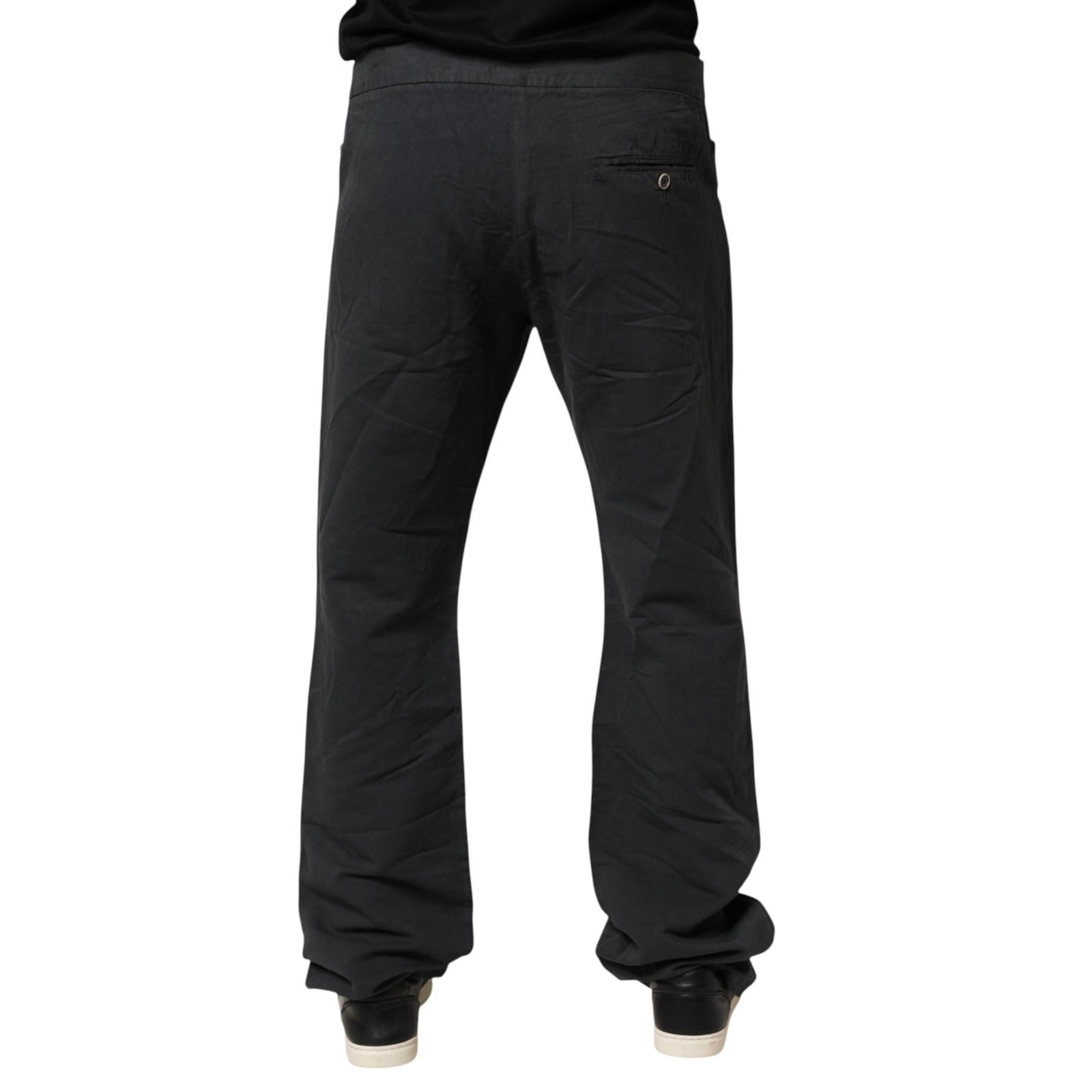 Just Cavalli Black Straight Fit Mid Waist Denim Trouser Jeans | Regal Royce