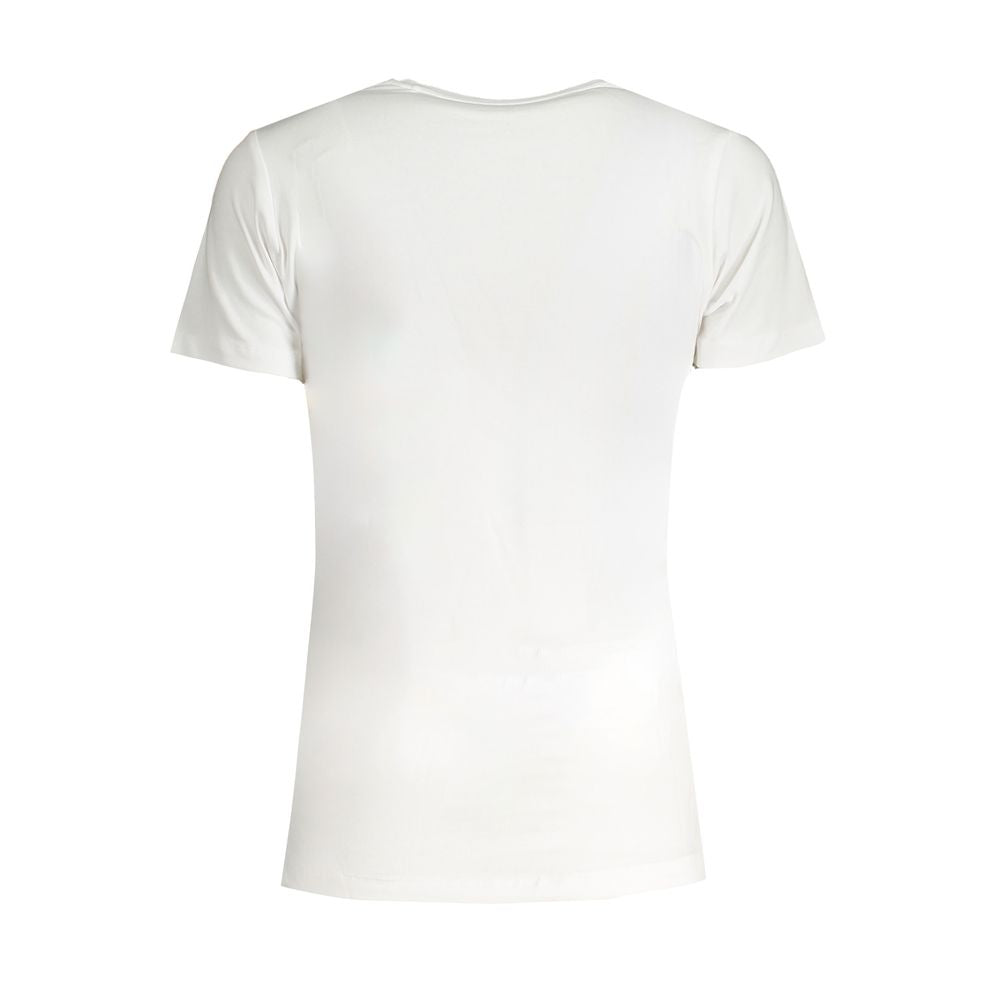 Pepe Jeans Bianco Cotton Women T-Shirt | Regal Royce