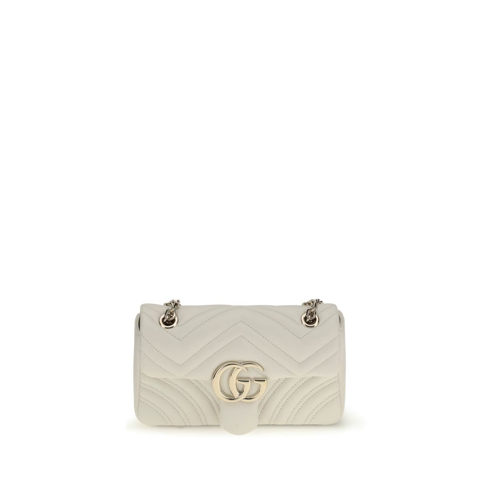 Gucci White Calf Leather Bos Taurus Shoulder Bag | Regal Royce