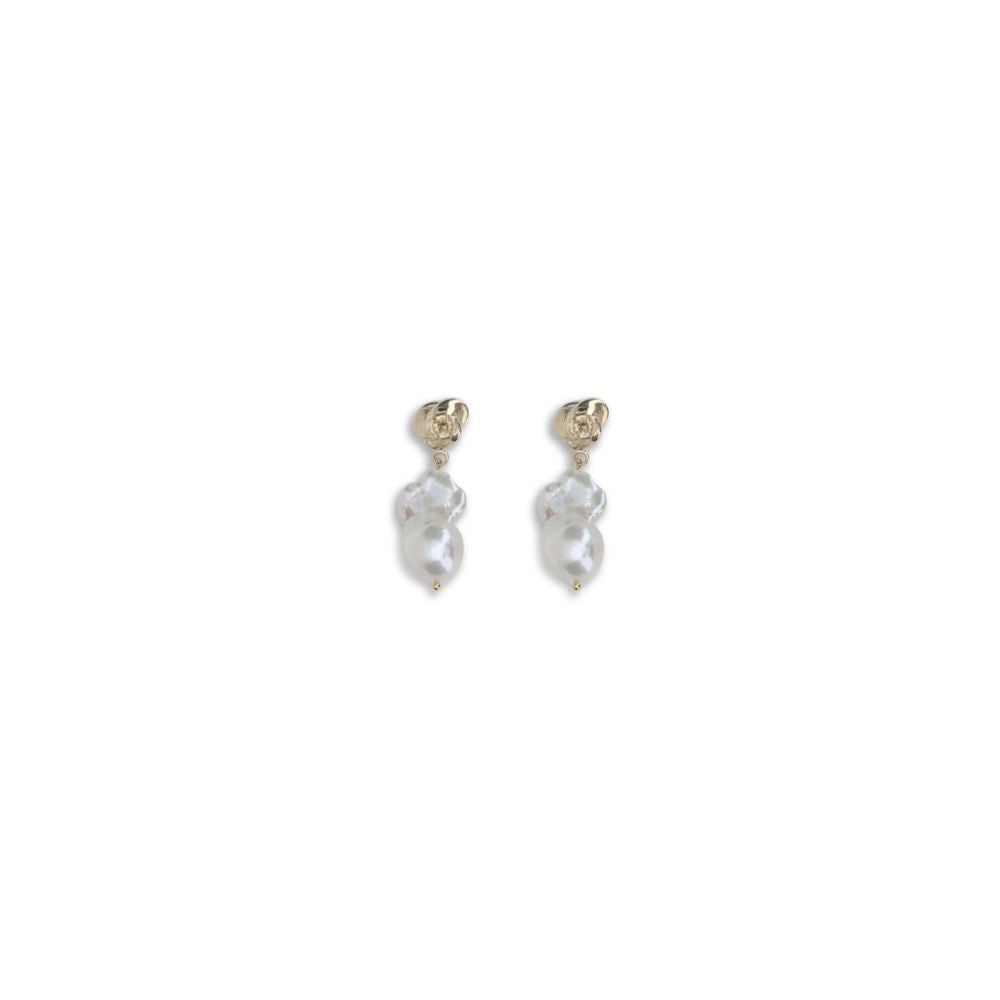 Magda Butrym Gold Pearl Earrings | Regal Royce